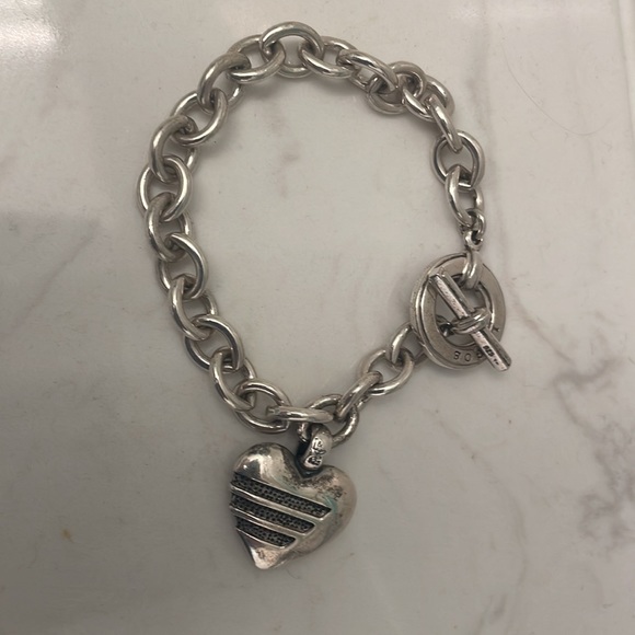 LAGOS Jewelry - Authentic LAGOS Sterling Link Toggle Bracelet With Heart Charm